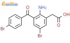 BENZENEACETIC ACID, 2-AMINO-5-BROMO-3-(4-BROMOBENZOYL)-结构式图片|91715-44-5结构式图片