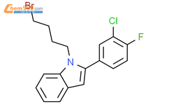 1H-Indole, 1-(4-bromobutyl)-2-(3-chloro-4-fluorophenyl)-结构式图片|917947-54-7结构式图片