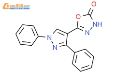 1,3,4-Oxadiazol-2(3H)-one, 5-(1,3-diphenyl-1H-pyrazol-4-yl)-结构式图片|917947-68-3结构式图片