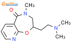 2-(2-(二甲氨基)乙基)-4-甲基-3,4-二氢吡啶并[3,2-F][1,4]噁吖庚英-5(2H)-酮结构式图片|91833-47-5结构式图片