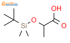 2-[[（1，1-二甲基乙基）二甲基甲硅烷基]氧基丙酸-结构式图片|91918-45-5结构式图片