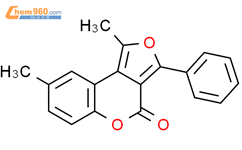 4H-Furo[3,4-c][1]benzopyran-4-one, 1,8-dimethyl-3-phenyl-结构式图片|922503-16-0结构式图片
