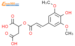 Butanedioic acid,[[(2E)-3-(4-hydroxy-3,5-dimethoxyphenyl)-1-oxo-2-propenyl]oxy]-结构式图片|92344-58-6结构式图片