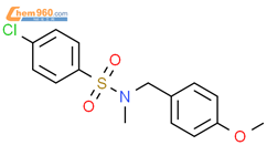 4-chloro-N-[(4-methoxyphenyl)methyl]-N-methylbenzene-1-sulfonamide结构式图片|923836-48-0结构式图片