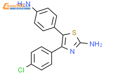 2-Thiazolamine, 5-(4-aminophenyl)-4-(4-chlorophenyl)-结构式图片|92434-10-1结构式图片