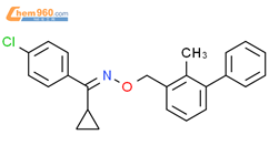 Methanone,(4-chlorophenyl)cyclopropyl-, O-[(2-methyl[1,1'-biphenyl]-3-yl)methyl]oxime结构式图片|92517-40-3结构式图片