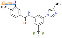 N-(3-(三氟甲基)-5-(4-甲基-1H-咪唑-1-基)苯基)-3-碘-4-甲基苯甲酰胺结构式图片|926922-18-1结构式图片
