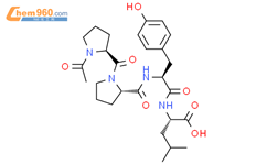 1-乙酰基-L-脯氨酰-L-脯氨酰-L-酪氨酰-L-亮氨酸结构式图片|928006-88-6结构式图片