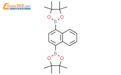 4,4,5,5-tetramethyl-2-[4-(4,4,5,5-tetramethyl-1,3,2-dioxaborolan-2-yl)naphthalen-1-yl]结构式图片|929103-36-6结构式图片