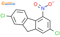 9H-Fluorene,2,7-dichloro-4-nitro-结构式图片|92961-04-1结构式图片