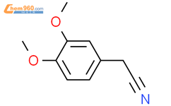 3,4-二甲氧基苯乙腈结构式图片|93-17-4结构式图片