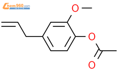 乙酸丁香酚酯结构式图片|93-28-7结构式图片