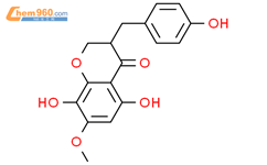 2,3-二氢-5,8-二羟基-3-[(4-羟基苯基)甲基]-7-甲氧基-4H-1-苯并吡喃-4-酮结构式图片|93078-83-2结构式图片