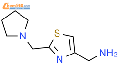 4-Thiazolemethanamine, 2-(1-pyrrolidinylmethyl)-结构式图片|933689-71-5结构式图片