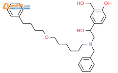 4-羟基-α1-[[[6-(4-苯丁氧基)己基](苯甲基)氨基]甲基]-1,3-苯二甲醇结构式图片|934842-69-0结构式图片