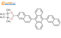 4,4,5,5-Tetramethyl-2-[6-[10-(2-naphthalenyl)-9-anthracenyl]-2-naphthalenyl]-1,3,2-dioxaborolane结构式图片|935472-96-1结构式图片