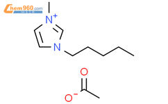 1-戊基-3-甲基咪唑醋酸盐结构式图片|937208-56-5结构式图片