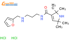 1H-Pyrrole-3-carboxamide,N-[3-[(2-furanylmethyl)amino]propyl]-2,5-dihydro-2,2,5,5-tetramethyl-,hydrochloride (1:2)