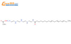 N-(2-((2-((2-((2-Aminoethyl)amino)ethyl)amino)ethyl)amino)ethyl)octadeca-9,12,15-trienamide monoacetate结构式图片|93942-23-5结构式图片