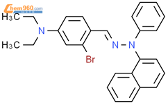 Benzaldehyde,2-bromo-4-(diethylamino)-, 2-(1-naphthalenyl)-2-phenylhydrazone结构式图片|94089-08-4结构式图片