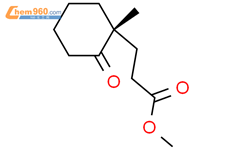 (+)-(R)-3-(1-甲基-2-氧环己基)丙酸甲酯结构式图片|94089-47-1结构式图片