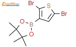 2,5-二溴噻吩-3-硼酸频那醇酯结构式图片|942070-22-6结构式图片