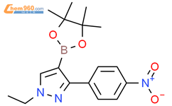 1-乙基-3-(4-硝基苯基)-4-(4,4,5,5-四甲基-1,3,2-二噁硼烷-2-基)-1H-吡唑结构式图片|942920-11-8结构式图片