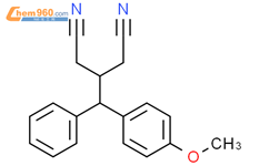Pentanedinitrile,3-[(4-methoxyphenyl)phenylmethyl]-结构式图片|94377-98-7结构式图片