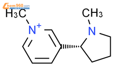 吡啶鎓，1-甲基-3-（1-甲基-2-吡咯烷基）-，（R）-（9CI）