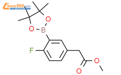 2-氟-5-(甲酸乙酯)苯硼酸频那醇酯结构式图片|944317-66-2结构式图片