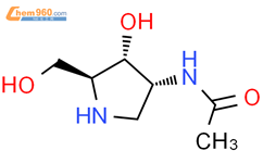 2-乙酰氨基-1,4-亚氨基-1,2,4-三脱氧-L-阿拉伯糖醇结构式图片|944329-24-2结构式图片