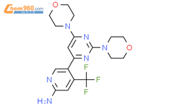 5-[2,6-二(4-吗啉基)-4-嘧啶基]-4-(三氟甲基)-2-吡啶胺