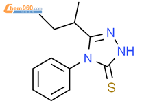 3H-1,2,4-Triazole-3-thione, 2,4-dihydro-5-(1-methylpropyl)-4-phenyl-结构式图片|946755-77-7结构式图片