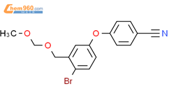 4-(4-溴-3-((甲氧基甲氧基)甲基)苯氧基)苯甲腈结构式图片|947162-14-3结构式图片
