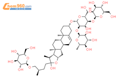 原三角叶皂苷结构式图片|94992-08-2结构式图片