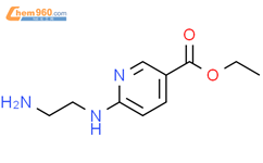 3-Pyridinecarboxylic acid, 6-[(2-aminoethyl)amino]-, ethyl ester结构式图片|950726-26-8结构式图片