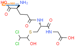 （2S）-2-氨基-5-[[（2R）-1-（羧甲基氨基）-3-（2,2-二氯-1-羟乙基）磺酰基-1-氧代丙-2-基]氨基]-5-氧代戊酸结构式图片|95084-83-6结构式图片