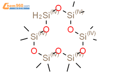 2,2,4,4,6,6,8,8,10,10-decamethyl-1,3,5,7,9,11-hexaoxa-2,4,6,8,10,12-hexasilacyclododecane结构式