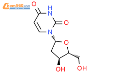 2'-脱氧尿嘧啶核苷结构式图片|951-78-0结构式图片