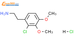 2-(2-CHLORO-3,4-DIMETHOXYPHENYL)ETHANAMINE HCL结构式图片|95413-92-6结构式图片