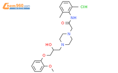 盐酸雷诺嗪结构式图片|95635-56-6结构式图片
