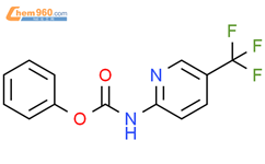 [5-(三氟甲基)吡啶-2-基]氨基甲酸苯酯结构式图片|95651-19-7结构式图片