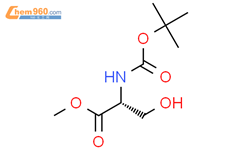 BOC-D-丝氨酸甲酯结构式图片|95715-85-8结构式图片