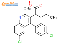 2 6 Chloro 4 4 Chlorophenyl 2 Methyl 3 Quinolinyl Pentanoic Acid 2 6 Chloro 4 4