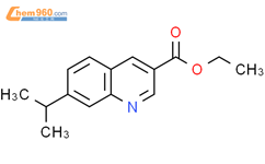 7-异丙基喹啉-3-甲酸乙酯结构式图片|958331-91-4结构式图片