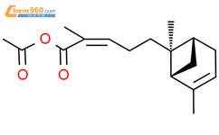 (2Z)-5-[(1R,5R,6S)-2,6-二甲基双环[3.1.1]庚-2-烯-6-基]-2-甲基-2-戊烯酸 乙酸酐结构式图片|960148-87-2结构式图片