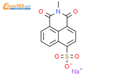 1H-苯[de]异喹啉-6-磺酸，2,3-二氢-2-甲基-1,3-二氧基-，钠盐（1:1）结构式图片|963-31-5结构式图片