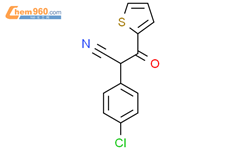 2-(4-Chlorophenyl)-3-oxo-3-(thiophen-2-yl)propanenitrile结构式图片|96514-30-6结构式图片