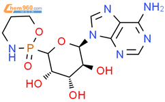 9H-Purin-6-amine,9-[5-O-(tetrahydro-2-oxido-2H-1,3,2-oxazaphosphorin-2-yl)-b-D-arabinofuranosyl]-, (R)- (9CI)结构式图片|96790-49-7结构式图片