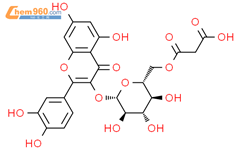 Quercetin 3-O-malonylglucoside结构式图片|96862-01-0结构式图片